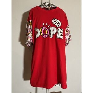 Fresh Laundry‎ Dope Donut Graphic T-Shirt Red Pink XL Streetwear Tee